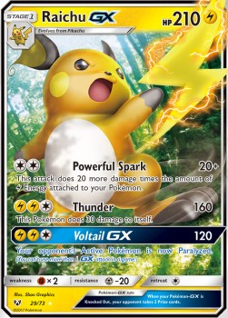 Raichu GX SLG-29 Ultra Rare Excellent Deutsch
