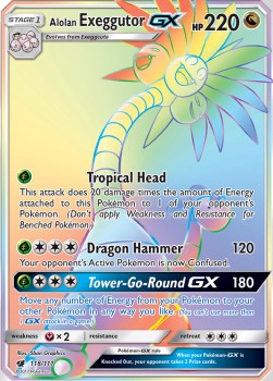 Alolan Kokowei GX CIN-118 Secret Rare Excellent Deutsch