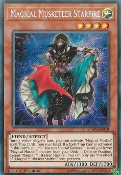 Magischer Musketier Starfire SPWA-019 Secret Rare Excellent Deutsch 1. Auflage