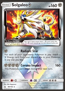 Solgaleo ◇ UPR-89 Holo Rare Light Played Deutsch