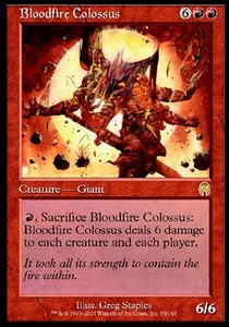 Flammenblut-Koloss APC-55 Rare Played Deutsch Foil