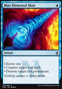 Blue Elemental Blast A25-43 Uncommon Light Played Englisch