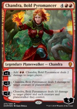 Chandra, Bold Pyromancer DOM-275 Mythic Excellent Englisch Foil