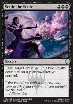 Settle the Score DOM-103 Uncommon Excellent Englisch Foil