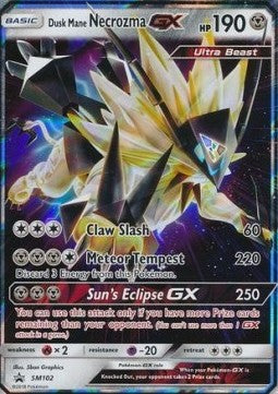 Dusk Mane Necrozma GX SM-102 Promo Light Played Deutsch