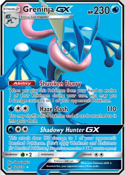 Greninja GX FLI-120 Ultra Rare Good Englisch