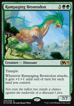 Rampaging Brontodon PM19-GP5 Rare Excellent Englisch Foil