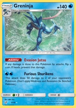 Greninja DET-9 Ultra Rare Good Deutsch