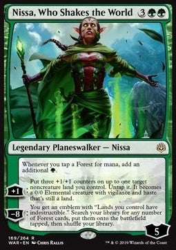 Nissa, Who Shakes the World WAR-169 Rare Near Mint Englisch