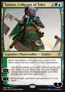 Tamiyo, Collector of Tales WAR-220 Rare Excellent Englisch