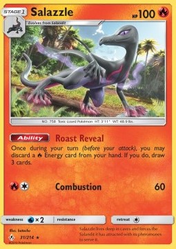 Salazzle UNB-31 Rare Played Englisch Reverse Holo