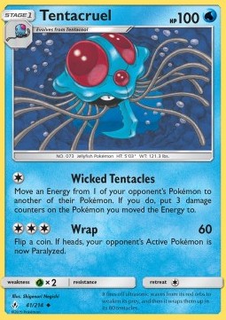 Tentacruel UNB-41 Uncommon Near Mint Englisch Reverse Holo
