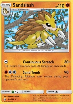 Sandslash UNB-84 Rare Near Mint Englisch Reverse Holo