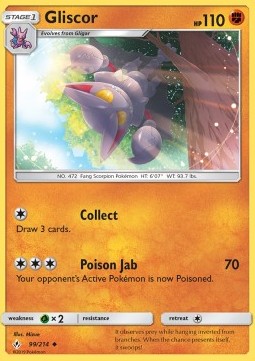 Gliscor UNB-99 Uncommon Near Mint Englisch Reverse Holo