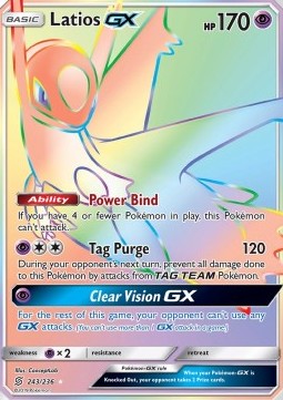 Latios GX UNM-243 Secret Rare Played Englisch