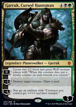 Garruk, Cursed Huntsman ELD-191 Mythic Excellent Englisch