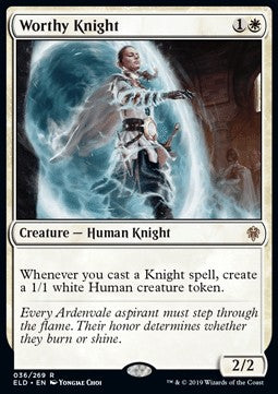 Worthy Knight ELD-36 Rare Near Mint Englisch Foil
