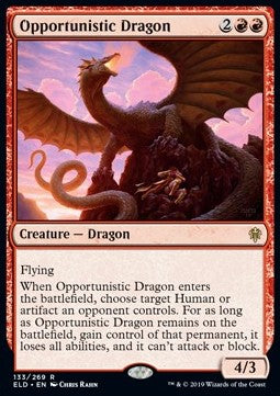 Opportunistic Dragon ELD-133 Rare Near Mint Englisch