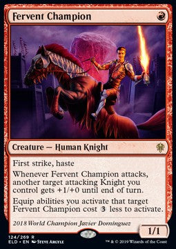 Fervent Champion ELD-124 Rare Excellent Englisch