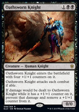 Oathsworn Knight ELD-98 Rare Near Mint Englisch Foil