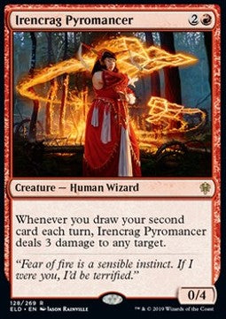 Irencrag Pyromancer ELD-128 Rare Near Mint Englisch Foil
