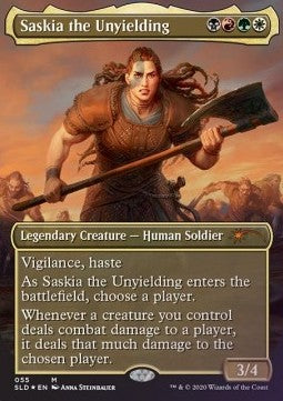 Saskia the Unyielding SLD-55 Mythic Excellent Englisch Foil