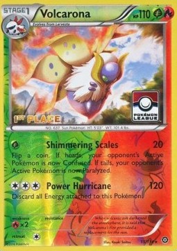 Volcarona STS-15 Promo Good Englisch Reverse Holo
