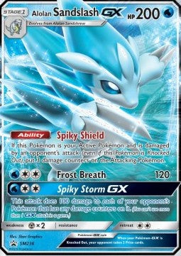 Alolan Sandamer GX SM-236 Promo Light Played Deutsch
