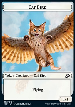 Cat Bird Token (W 1/1) // Human Soldier Token (W 1/1) XIKO-T 02/04 Token Near Mint Englisch Foil