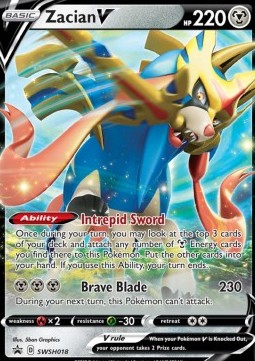 Zacian V SWSH-018 Promo Excellent Deutsch