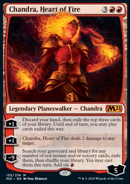 Chandra, Herz aus Feuer M21-135 Mythic Good Deutsch