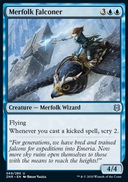 Merfolk Falconer ZNR-69 Uncommon Near Mint Englisch