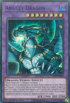 Amulettdrache (V.2) DLCS-005 Ultra Rare Light Played Deutsch 1. Auflage