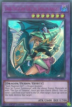 Dunkles Magier-Mädchen, die Drachenritterin (V.8) DLCS-006 Ultra Rare Near Mint Deutsch 1. Auflage