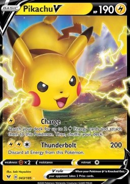 Pikachu V VIV-43 Ultra Rare Good Englisch