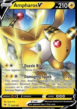 Ampharos V VIV-49 Ultra Rare Excellent Deutsch