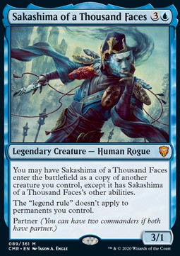 Sakashima of a Thousand Faces CMR-89 Mythic Near Mint Englisch