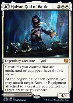 Halvar, God of Battle // Sword of the Realms KHM-15 Mythic Excellent Englisch