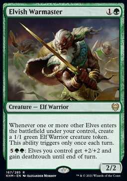 Elvish Warmaster KHM-167 Rare Excellent Englisch