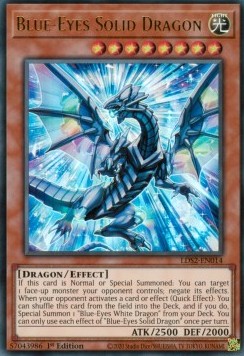 Blauäugiger Massivdrache (V.1) LDS2-014 Ultra Rare Near Mint Deutsch 1. Auflage