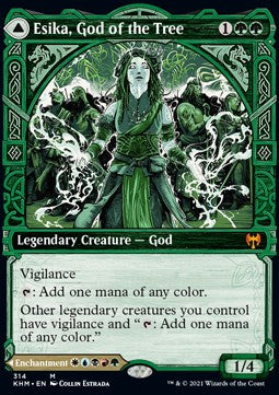 Esika, God of the Tree // The Prismatic Bridge XKHM-314 Mythic Near Mint Englisch Foil