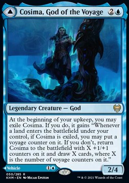 Cosima, God of the Voyage // The Omenkeel KHM-50 Rare Excellent Englisch Foil