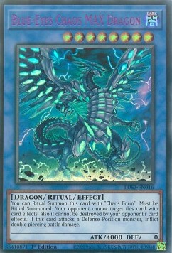 Blauäugiger Chaos-MAX-Drache (V.4) LDS2-016 Ultra Rare Near Mint Deutsch 1. Auflage