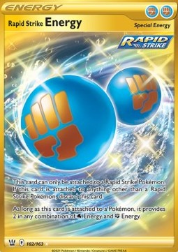 Fließender-Angriff-Energie BST-182 Secret Rare Near Mint Deutsch