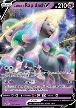 Galarian Rapidash V SWSH-111 Promo Good Englisch
