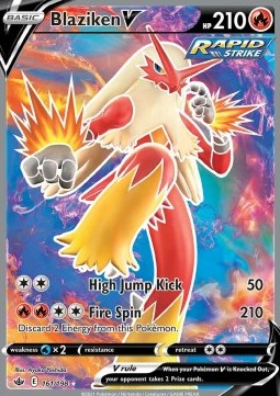 Blaziken V CRE-161 Ultra Rare Near Mint Englisch