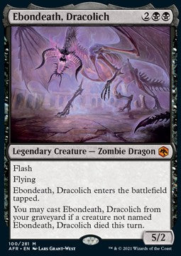 Ebondeath, Dracolich AFR-100 Mythic Excellent Englisch