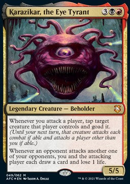 Karazikar, the Eye Tyrant AFC-49 Mythic Excellent Englisch Foil