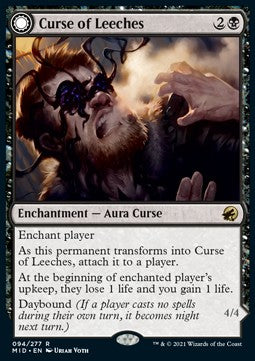 Curse of Leeches // Leeching Lurker MID-94 Rare Near Mint Englisch