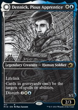 Dennick, Pious Apprentice // Dennick, Pious Apparition XMID-317 Rare Excellent Englisch